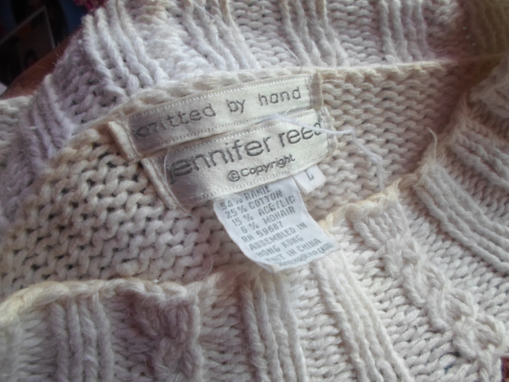 Hand Knited sweater by Jeniffer Reed